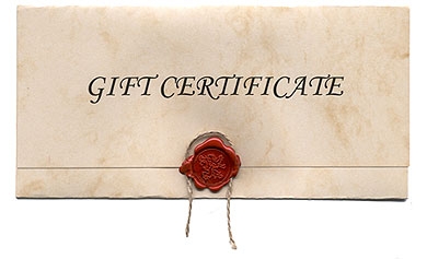 Preset Gift Certificate Codes